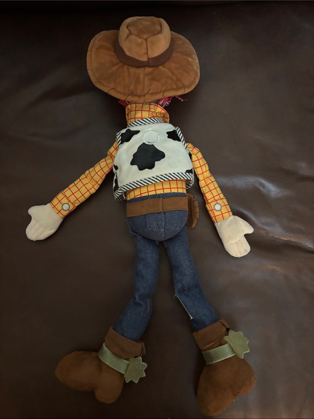 Disney Woody Plush Toy - Brown, Yellow, Blue - Picture 4 of 6